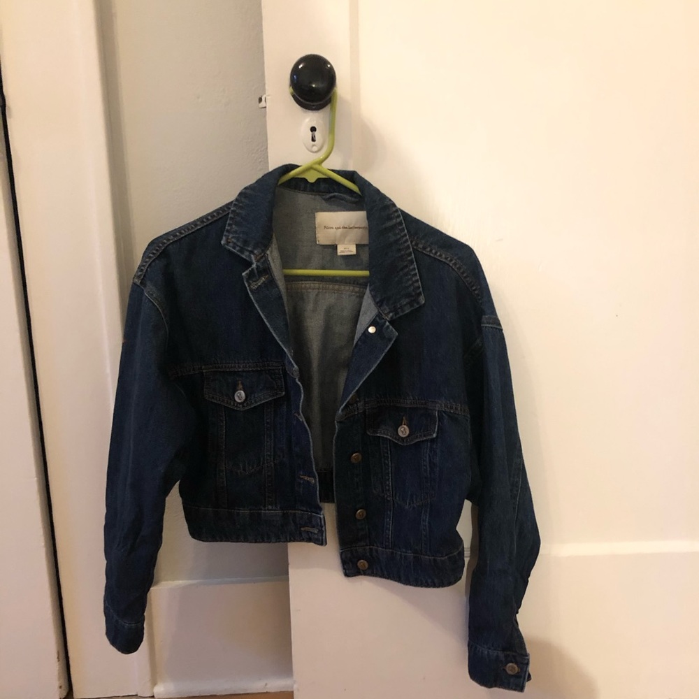 Pilcro cropped jean jacket